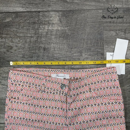 89th & Madison Comfort Waist Moroccan Tile Capri Pants Size 8