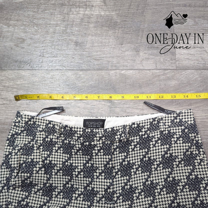 Topshop Houndstooth Cropped Pants Size 6