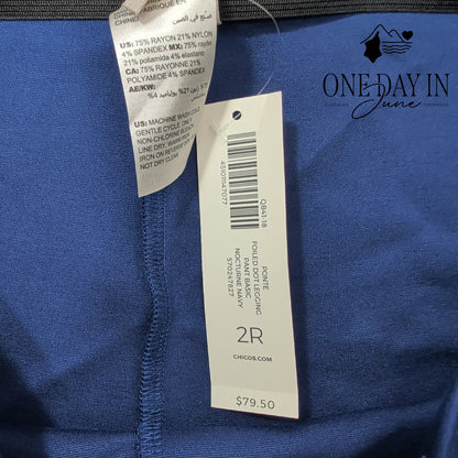 Chico's Polka Dot Ankle Leggings Size Chico's 2 (12)