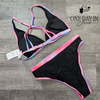 Cupshe High Cut Triangle Bikini Swimsuit Size S