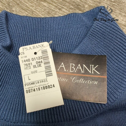 Jos. A. Bank Silk Pull Over Long Sleeve Sweater Size L
