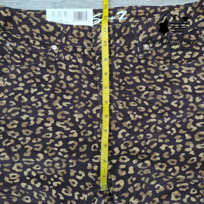Seven7 Printed Corduroy High Rise Skinny Pants Size 10