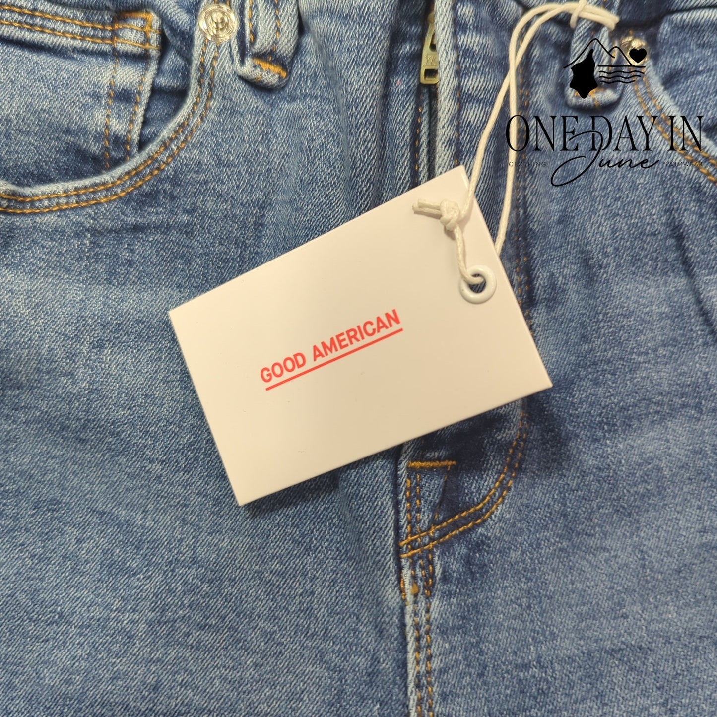 Good American Good Legs Skinny Raw Hem Jeans Size 4