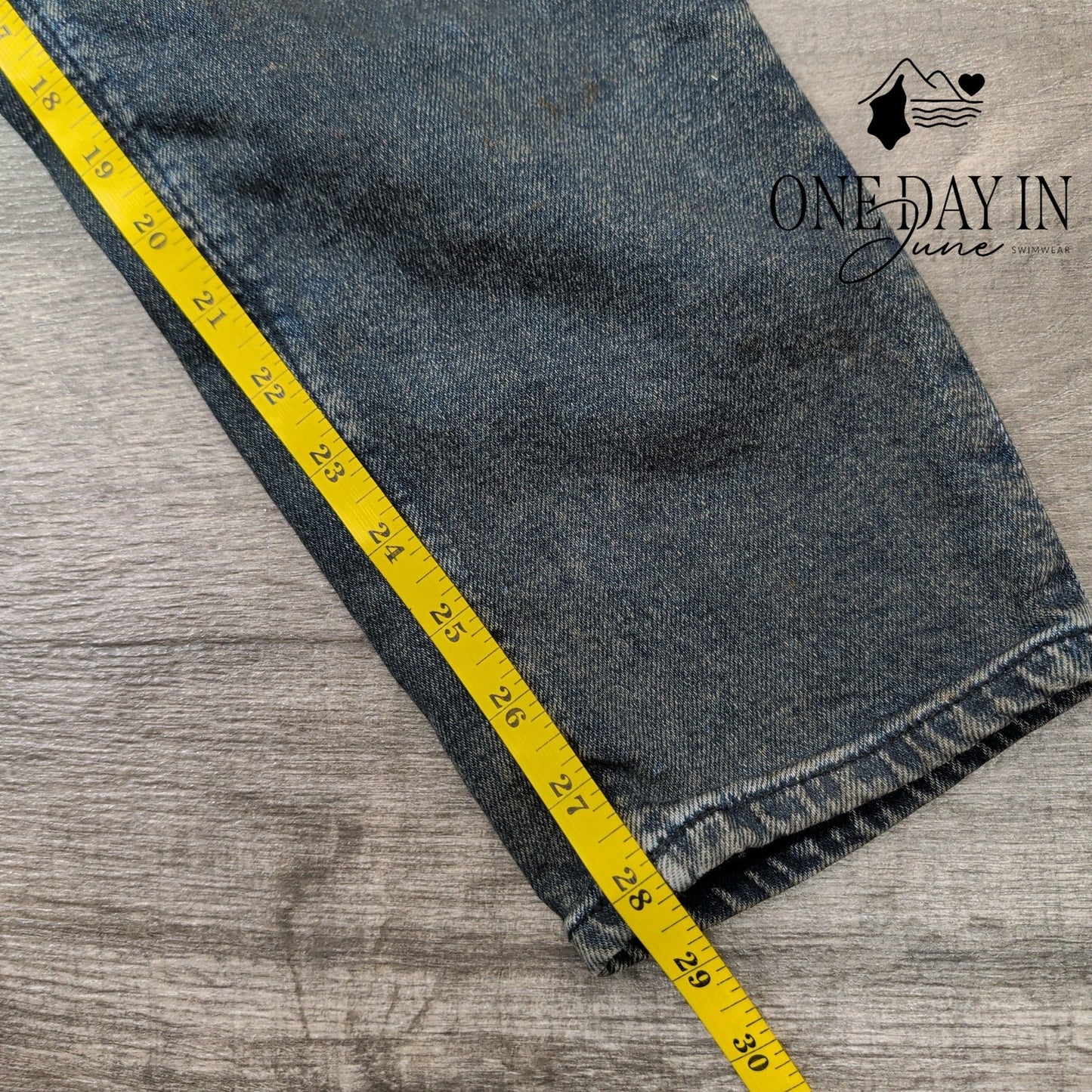 ASOS Oil Stained Straight Leg Jeans Size 30X32