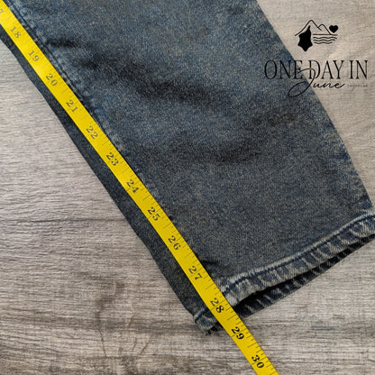 ASOS Oil Stained Straight Leg Jeans Size 30X32