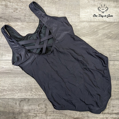 Tempt Me Criss Cross Back One Piece Swimsuit Size M