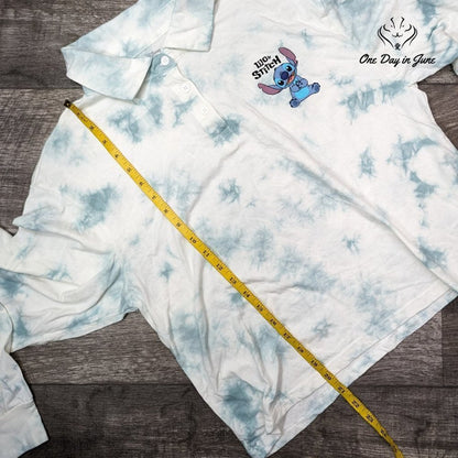 Disney Collared Long Sleeve Tee Shirt Size XL