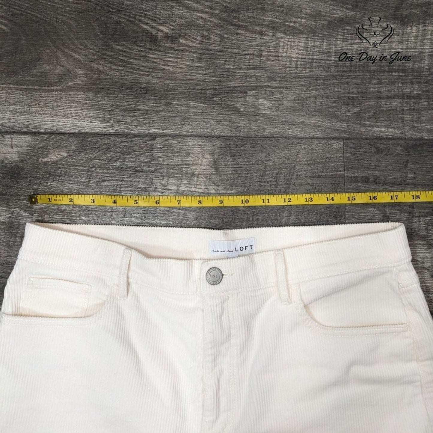 Loft Straight Leg Corduroy Pants Size 14