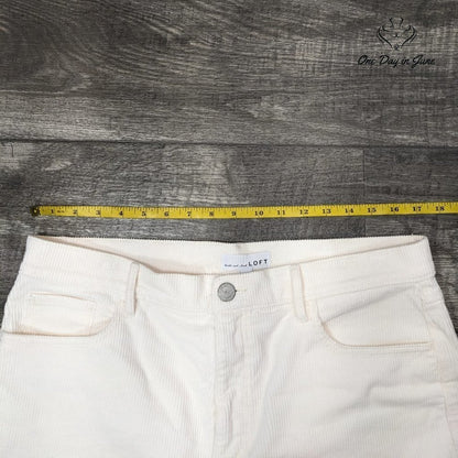 Loft Straight Leg Corduroy Pants Size 14