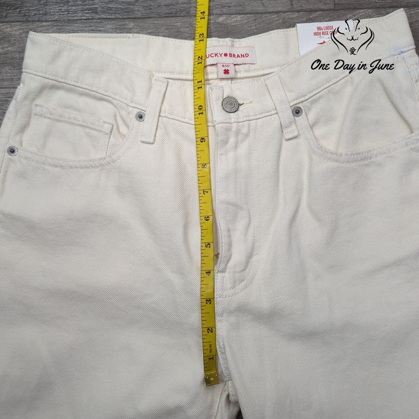 Lucky Brand 90s Loose High Rise Crop Jeans Size 4