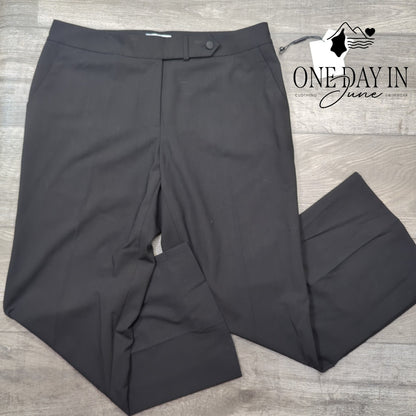 Calvin Klein Classic Fit Dress Pants Black Straight Leg NWT Size 12
