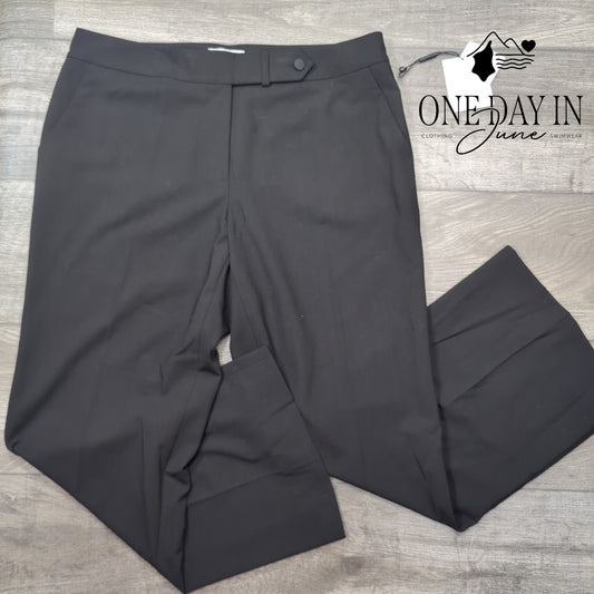 Calvin Klein Classic Fit Dress Pants Black Straight Leg NWT Size 12