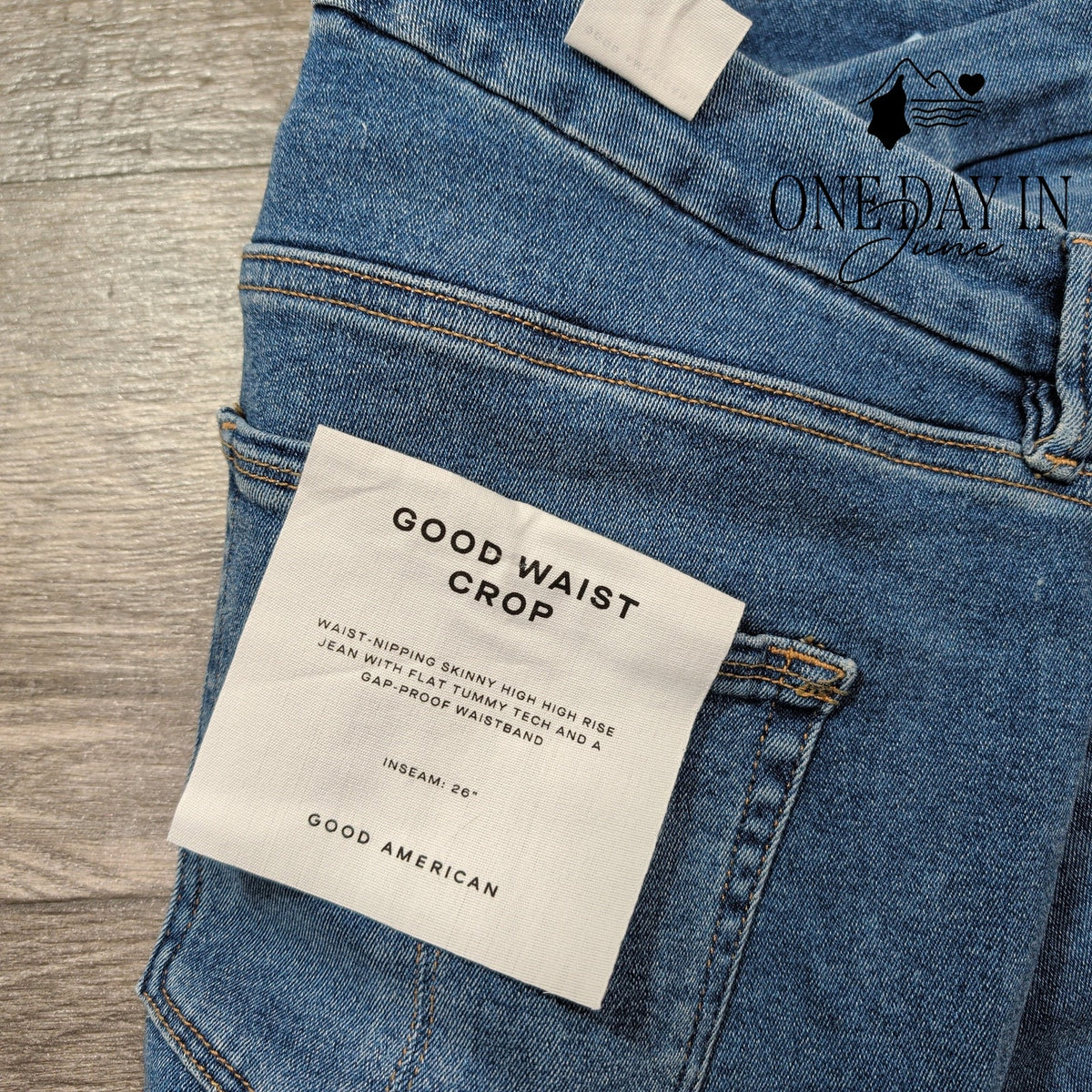 Good American Good Waist Crop High Rise Skinny Jeans Indigo NWT Size 20