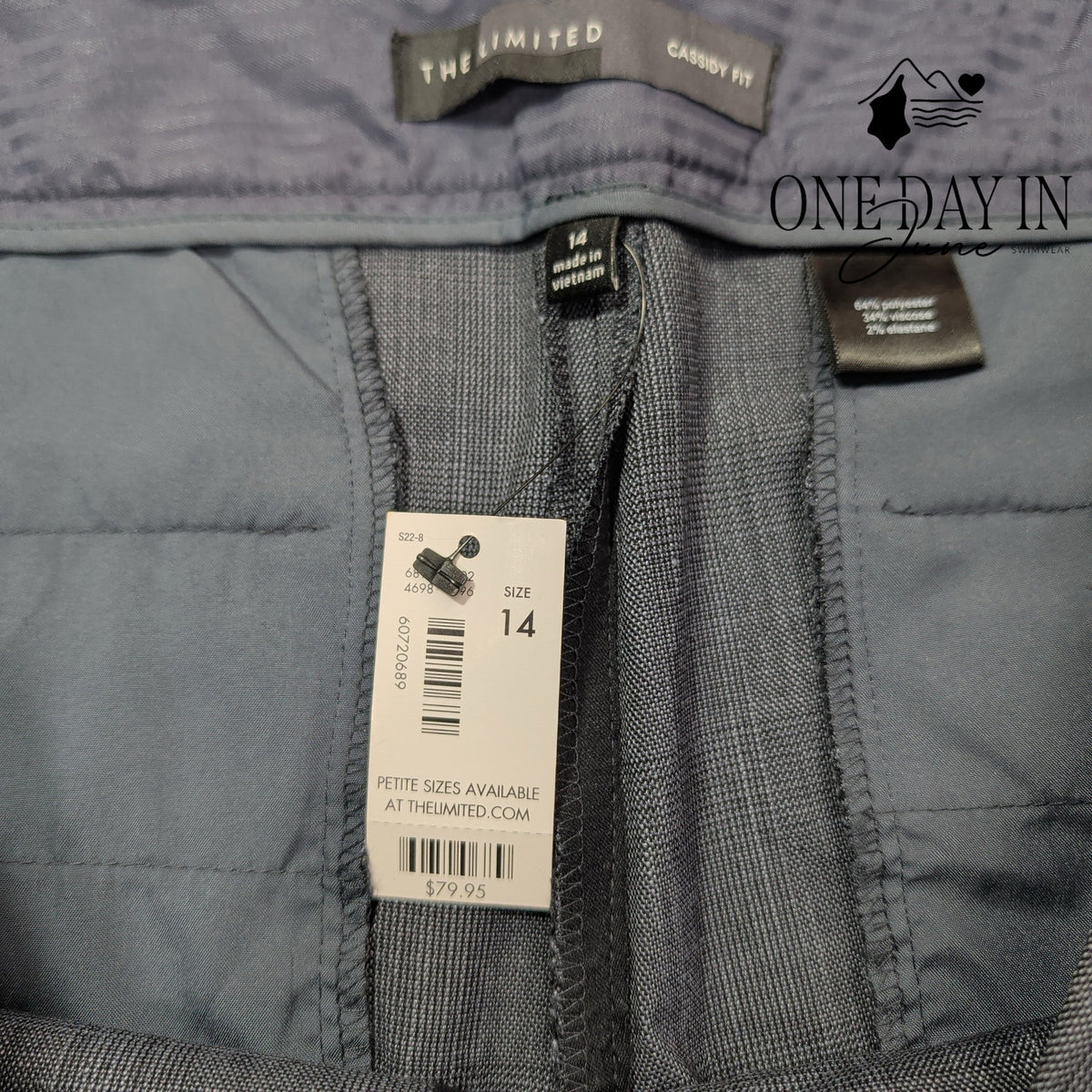 The Limited Cassidy Fit Wide Leg Dress Pants Gray NWT $79.95 Size 14