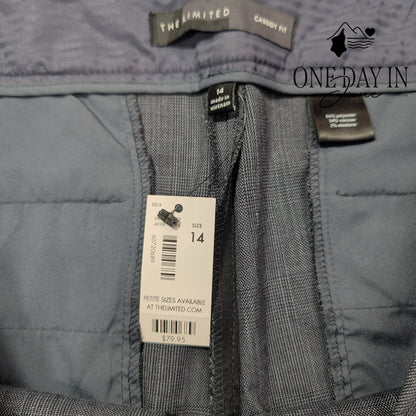 The Limited Cassidy Fit Wide Leg Dress Pants Gray NWT $79.95 Size 14