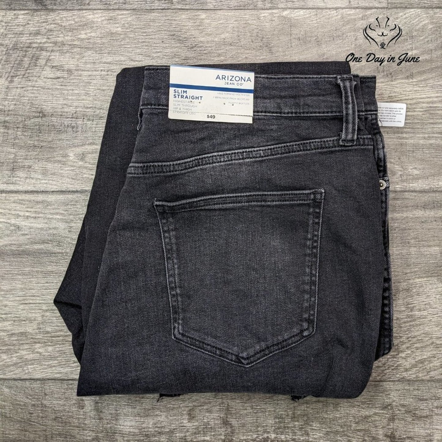 Arizona Jean Co. Juniors Highest Rise Slim Straight Size 21