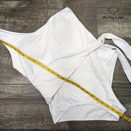 ODIJ One Shoulder Tie Waist One Piece Swimsuit Size XL