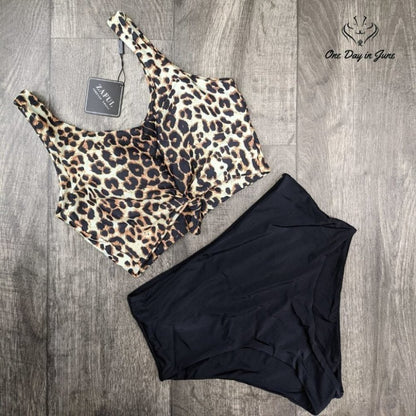 Zaful Scoop Neck Knot Bikini Size L