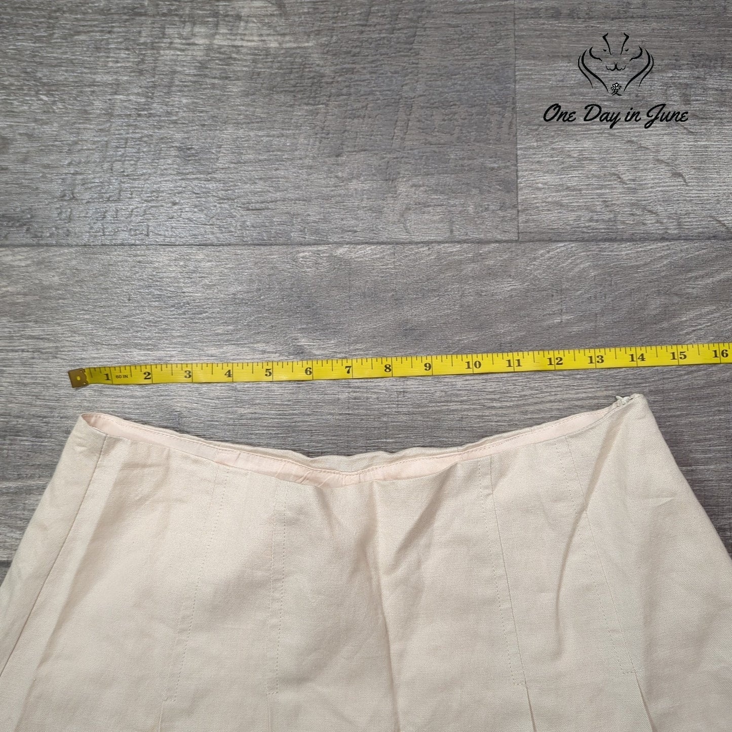 Astr Linen Mini Skort Size M