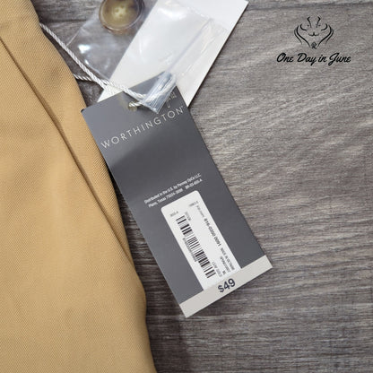 Worthington Pull On Straight Leg Pants Size XL