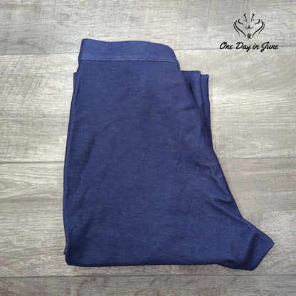 Capsule 121 Pull On Straight Leg Pants Blue Stretch Denim Look Size XL