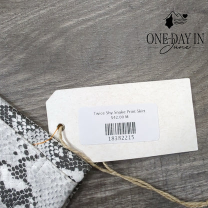 Wild Honey Snake Print Mini Skirt Size M