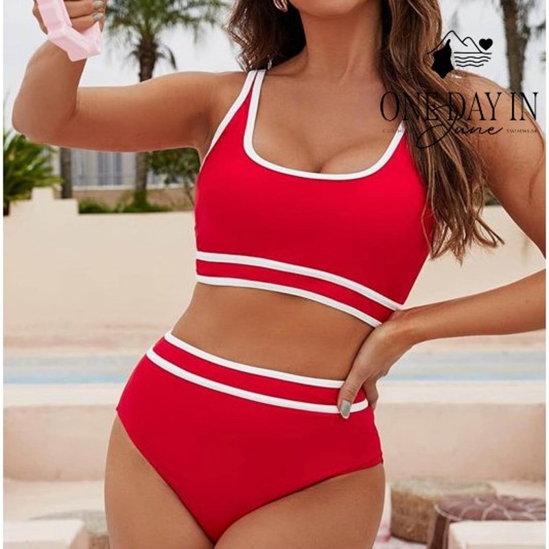 Blooming Jelly Crop Bikini Swimsuit Size L