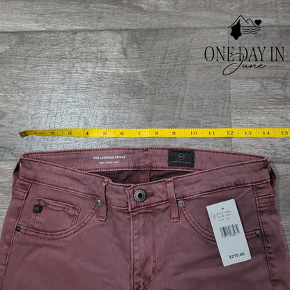 AG Adriano Goldschmied The Legging Ankle Super Skinny Jean Rose Taupe NWT Size 4