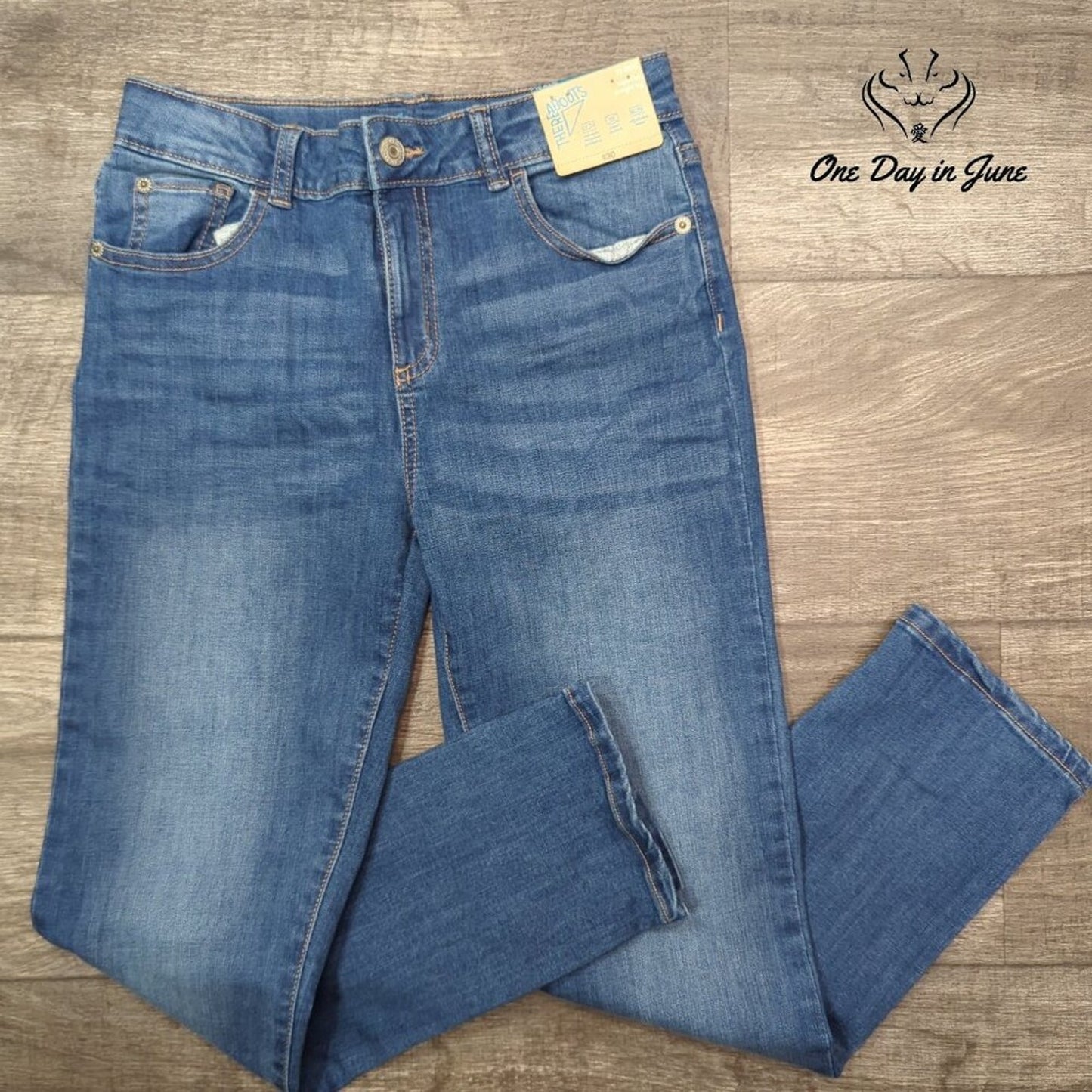 There Abouts Superflex Straight Leg Jeans Size 12