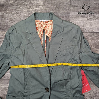 Cabi One Button Olive Jacket Size S
