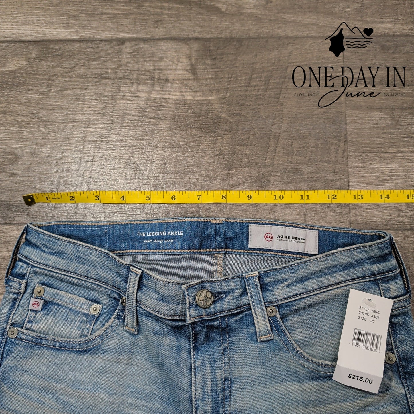 AG Adriano Goldschmied The Legging Ankle Super Skinny Ankle Jeans Size 4 (27)