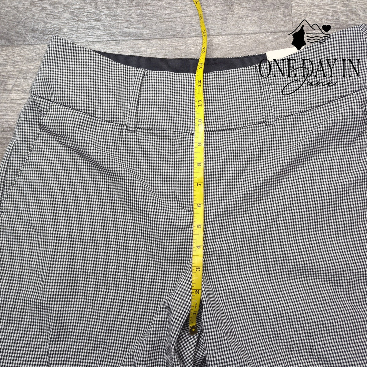 Lane Bryant Petite Wide Leg Capri Pants Black White Gingham NWT Size 12P