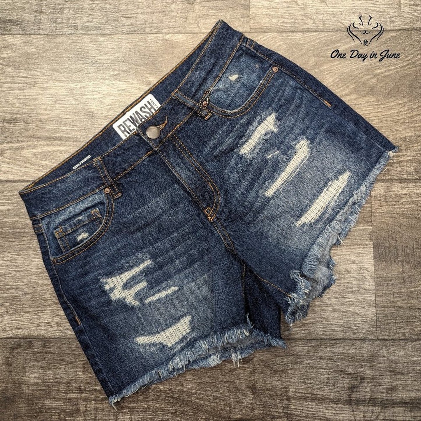 Rewash Girlfriend Denim Shorts Size 2