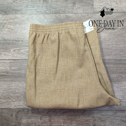 Alfred Dunner City Limits Pull On Pants Toast Tan NWT Size 10