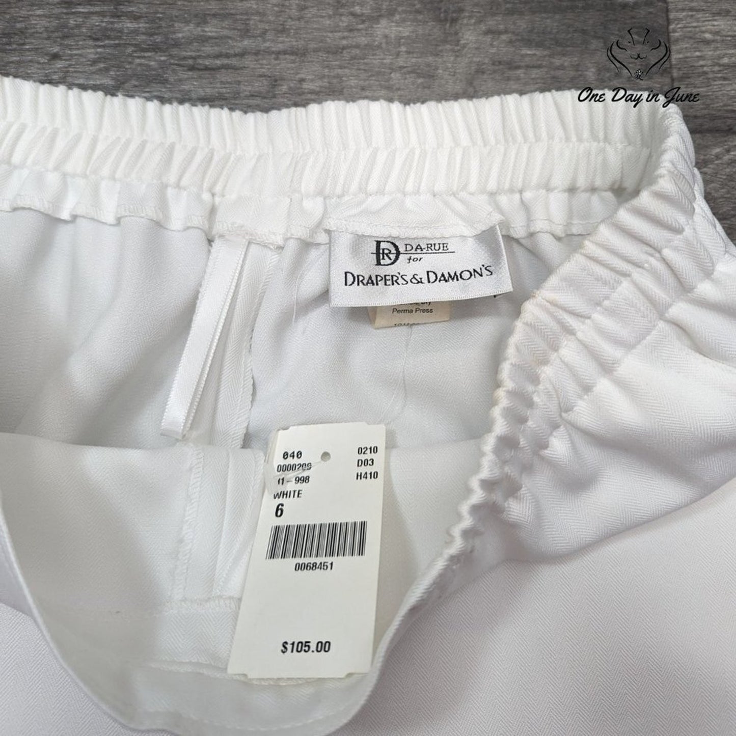Draper's & Damon's Pull On Straight Leg Pants Size 6