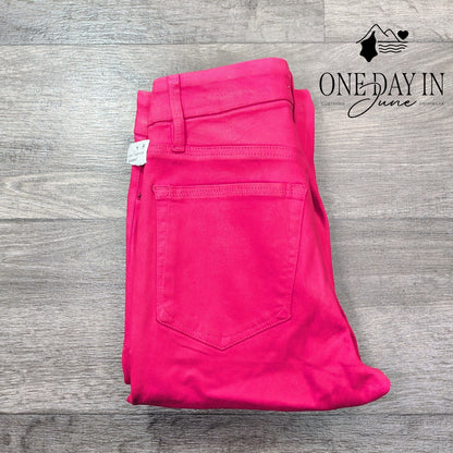 Good American Good Legs Straight High Rise Jeans Hot Pink NWT Size 4 (27)