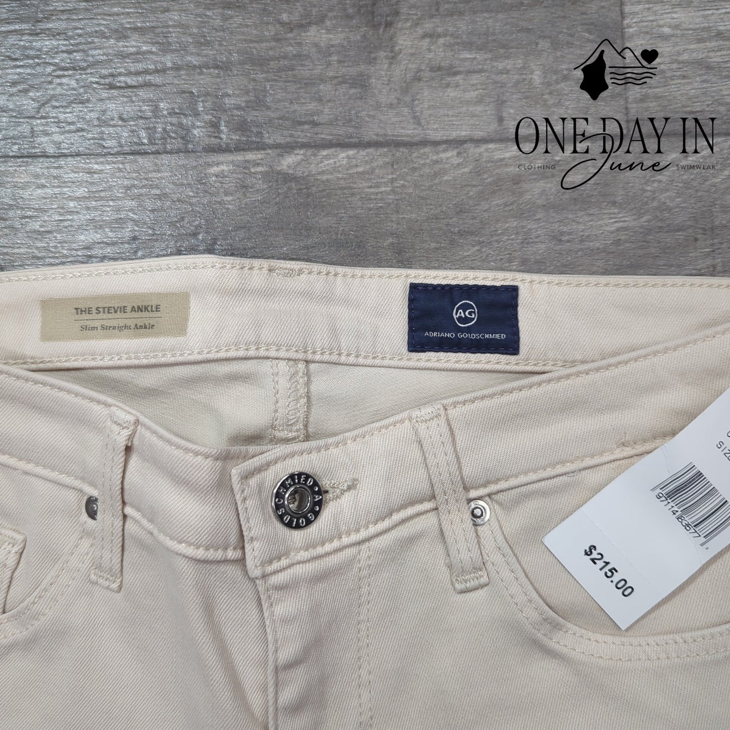 AG Adriano Goldschmied The Stevie Ankle Slim Straight Jeans Size 27 (4)
