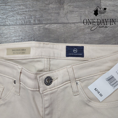 AG Adriano Goldschmied The Stevie Ankle Slim Straight Jeans Size 27 (4)