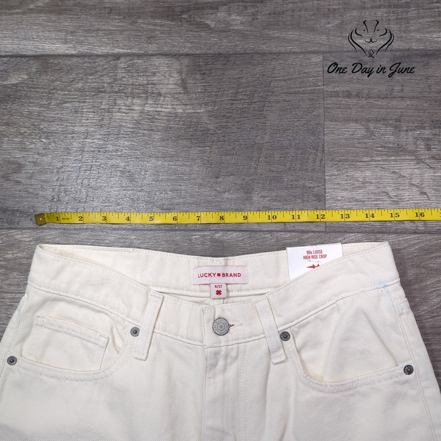 Lucky Brand 90s Loose High Rise Crop Jeans Size 4