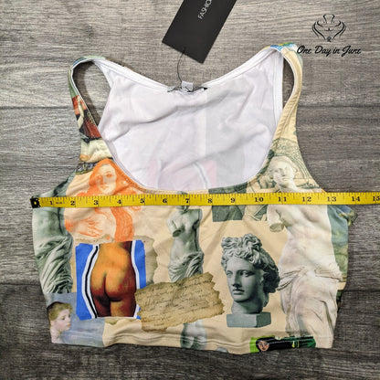 Fashion Nova Piece of Art Tank Top Size S