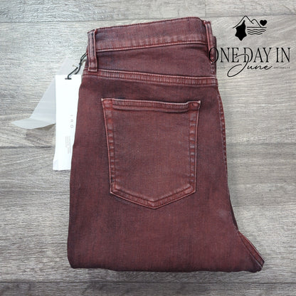 IRO Sehen High Rise Skinny Jeans Poppy Red Experience NWT $425 Size 10 (30)
