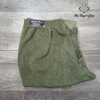 Alfred Dunner Classic Fit Pants Olive Green Comfort Waist NWT Size 12P