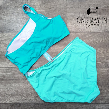 Yonique One Shoulder One Piece Swimsuit Size XL