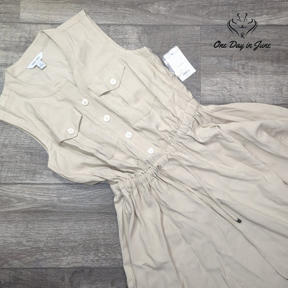 Nine West Sleeveless Tie Waist Dress Size S