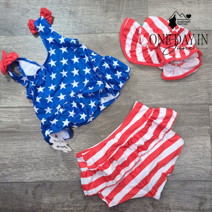 Mioglrie Girl's Tankini Swimsuit Size 3-4 Y