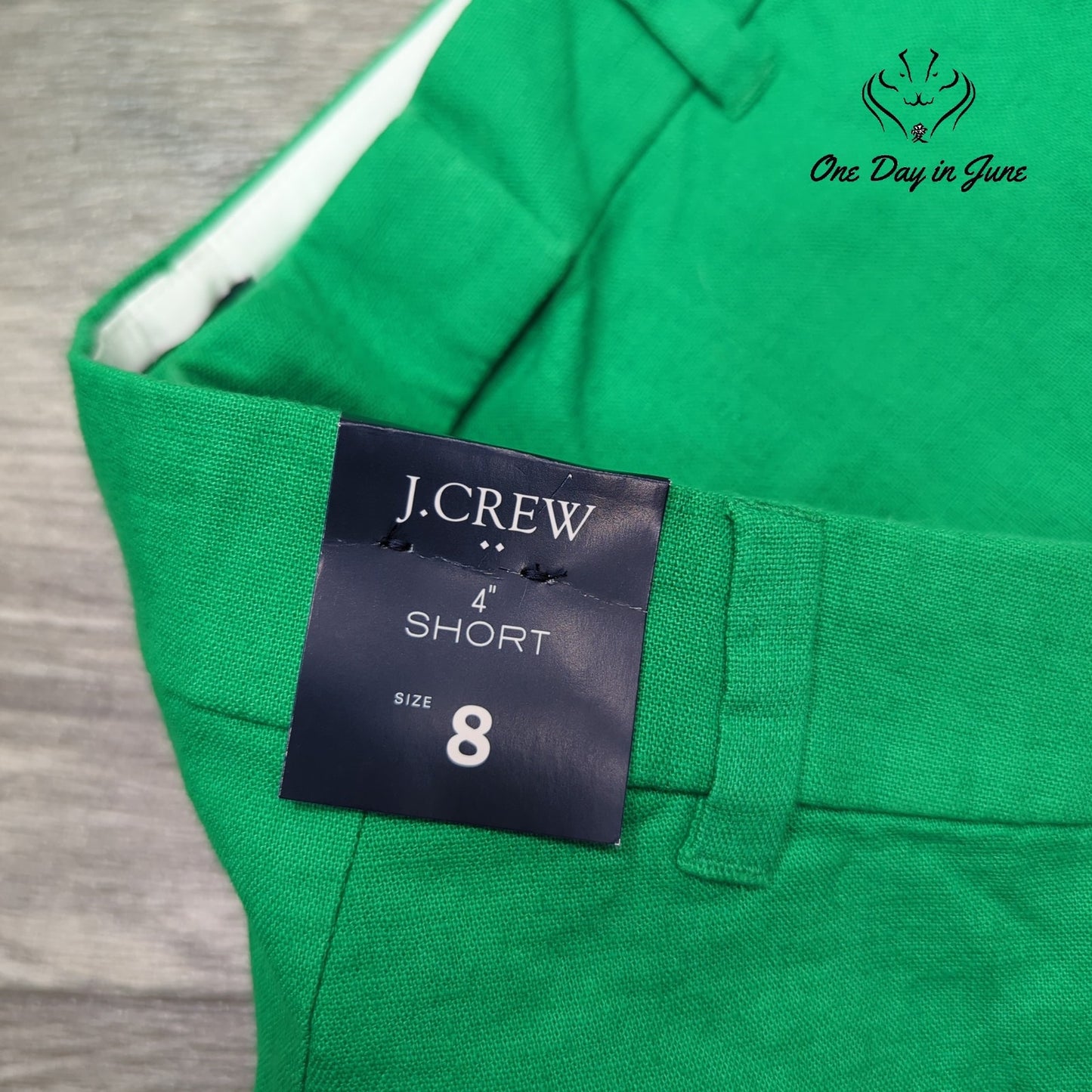 J. Crew Scallop Edge Flat Front Shorts Size 8