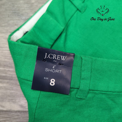 J. Crew Scallop Edge Flat Front Shorts Size 8