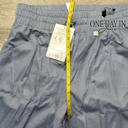Uniquely Lorna Jane Phoebe Harem Jogger Pants Powder Grey Mesh NWT Size L