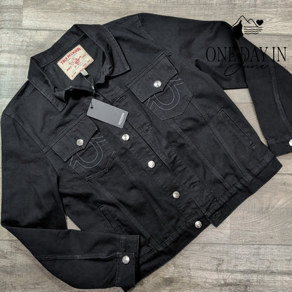 True Religion Denim Trucker Jacket Size L