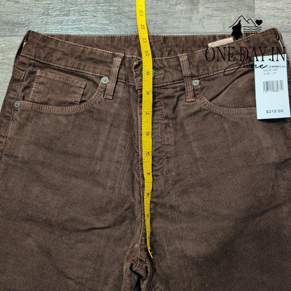 AG Adriano Goldschmied Skinny Corduroy Pants Brown NWT Size 4 (27)